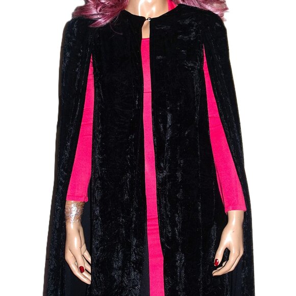 Nasty Gal Jackets & Blazers - Nasty Gal Black Velvet Cape XS